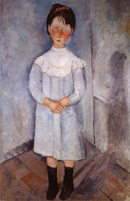 Amedeo Modigliani Little girl in blue France oil painting art